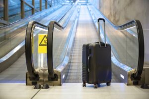 Bag At Bottom Of Escalator 1024 X 683 Dreamstime M 163778976